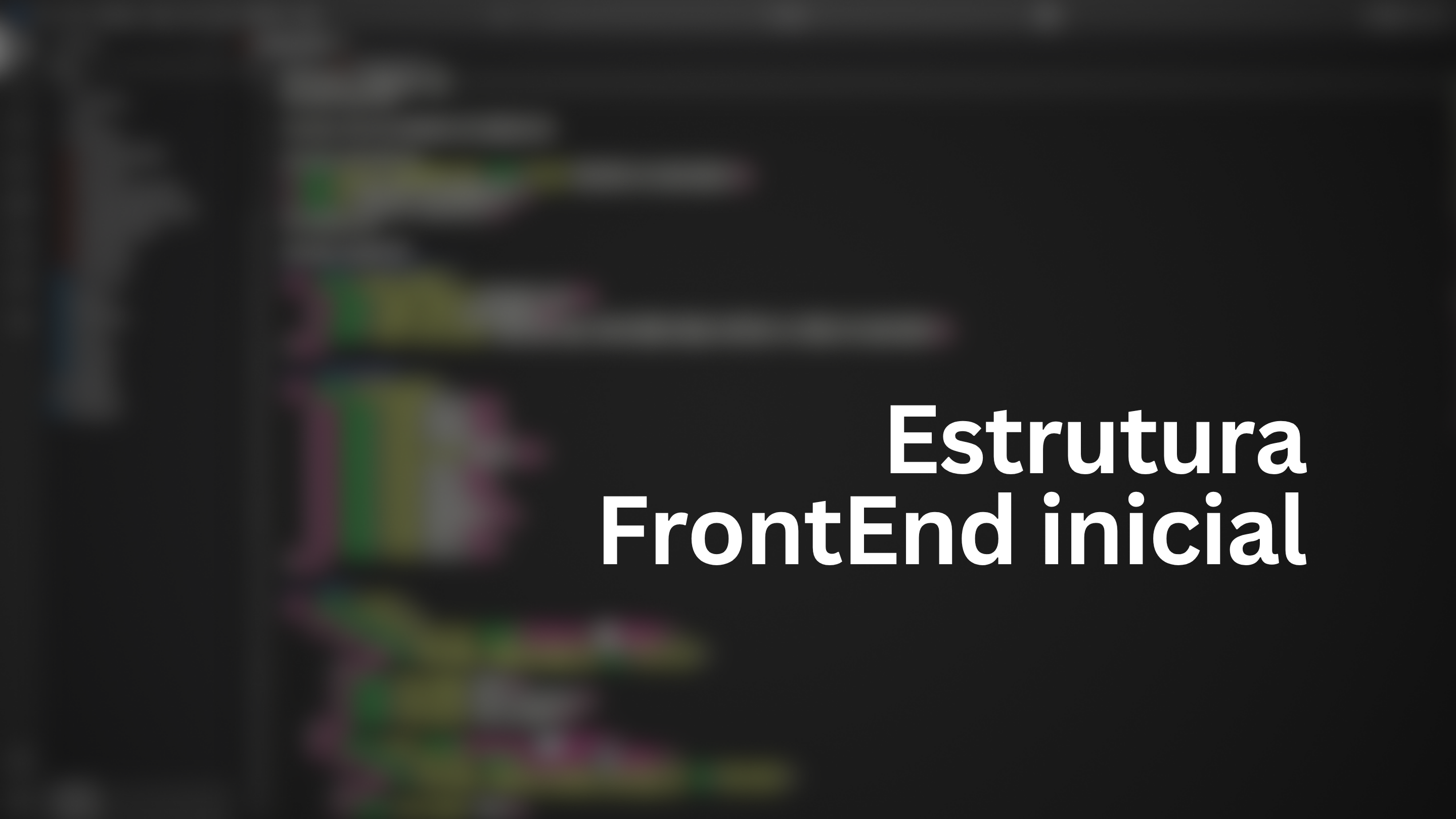 Código inicial do frontend