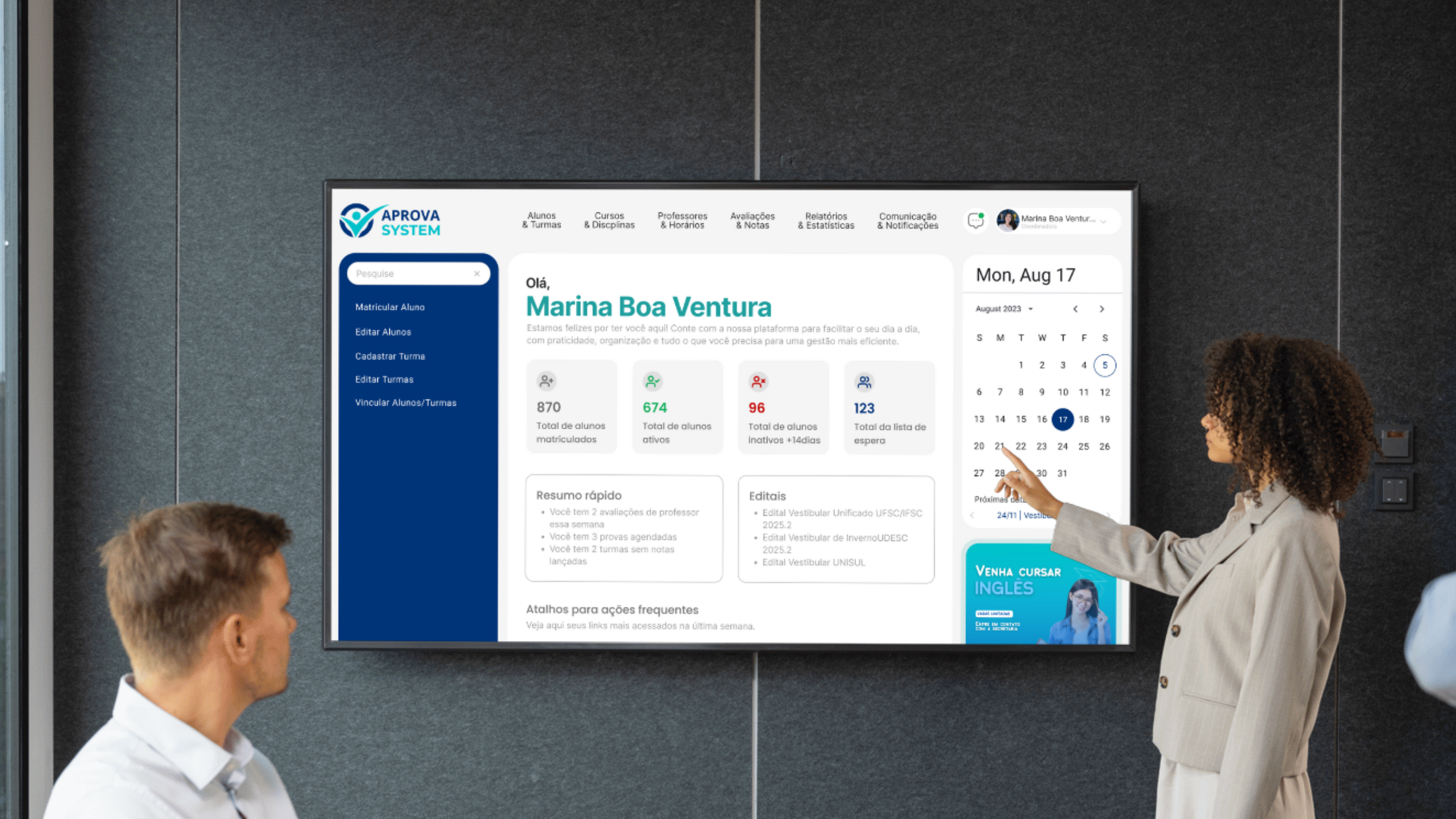 Análise de tela - avaliação em reunião